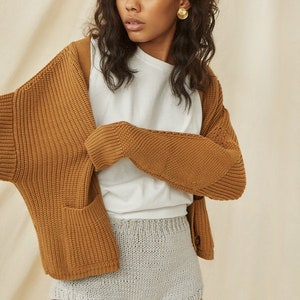 Slouchy Merino Wool Cardigan for Women Perfect Chunky - Etsy