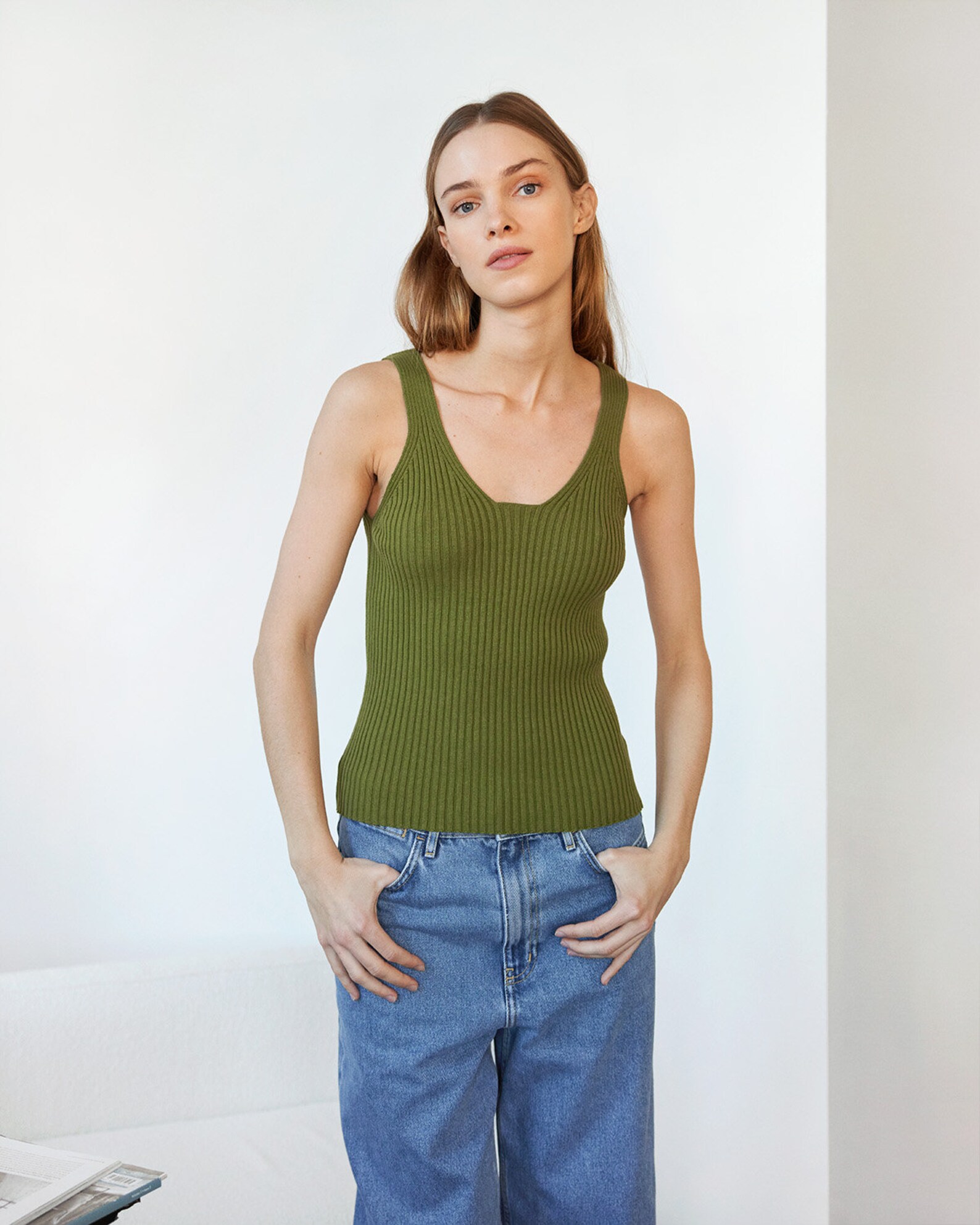 Sustainable Minimalist Knit Tank Top for Women Winter Tshirt - Etsy