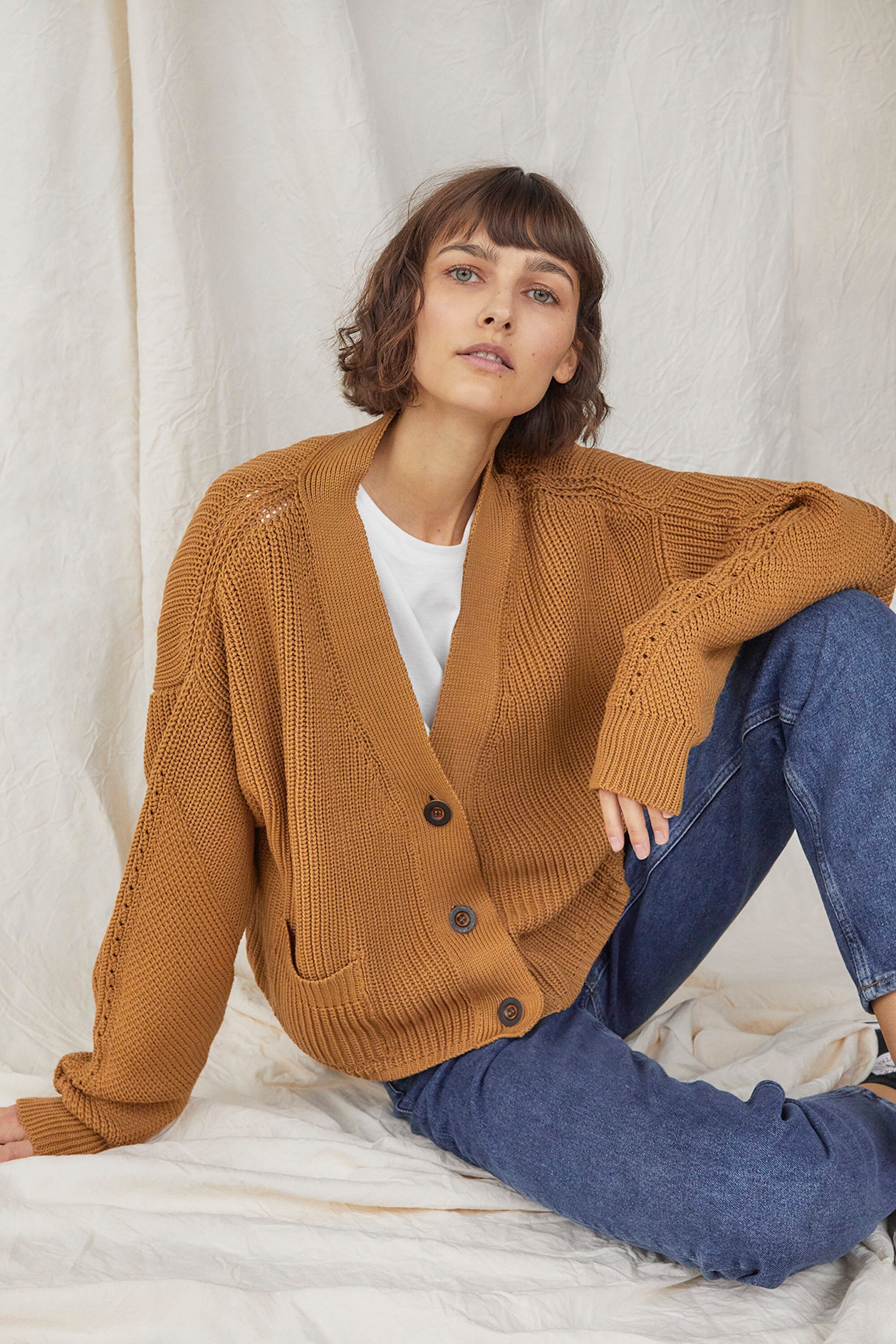 Slouchy Merino Wool Cardigan for Women Perfect Chunky - Etsy