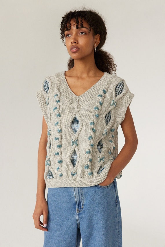 apotheker Oude tijden Grijpen Buy Womens Handmade Sweater Vest Oversized Sleeveless Winter Online in  India - Etsy