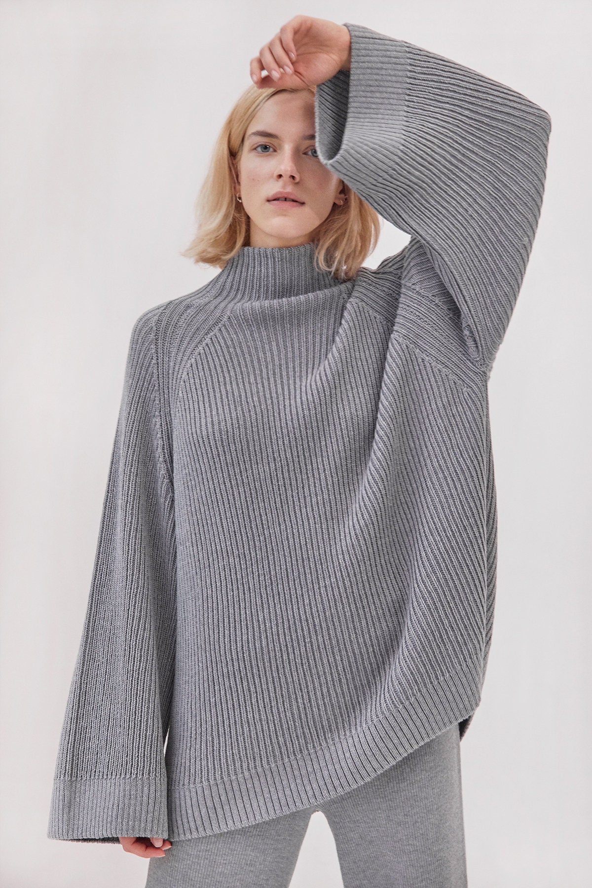 Knitted Merino Wool Loungewear Set Women / Two Piece Set of | Etsy