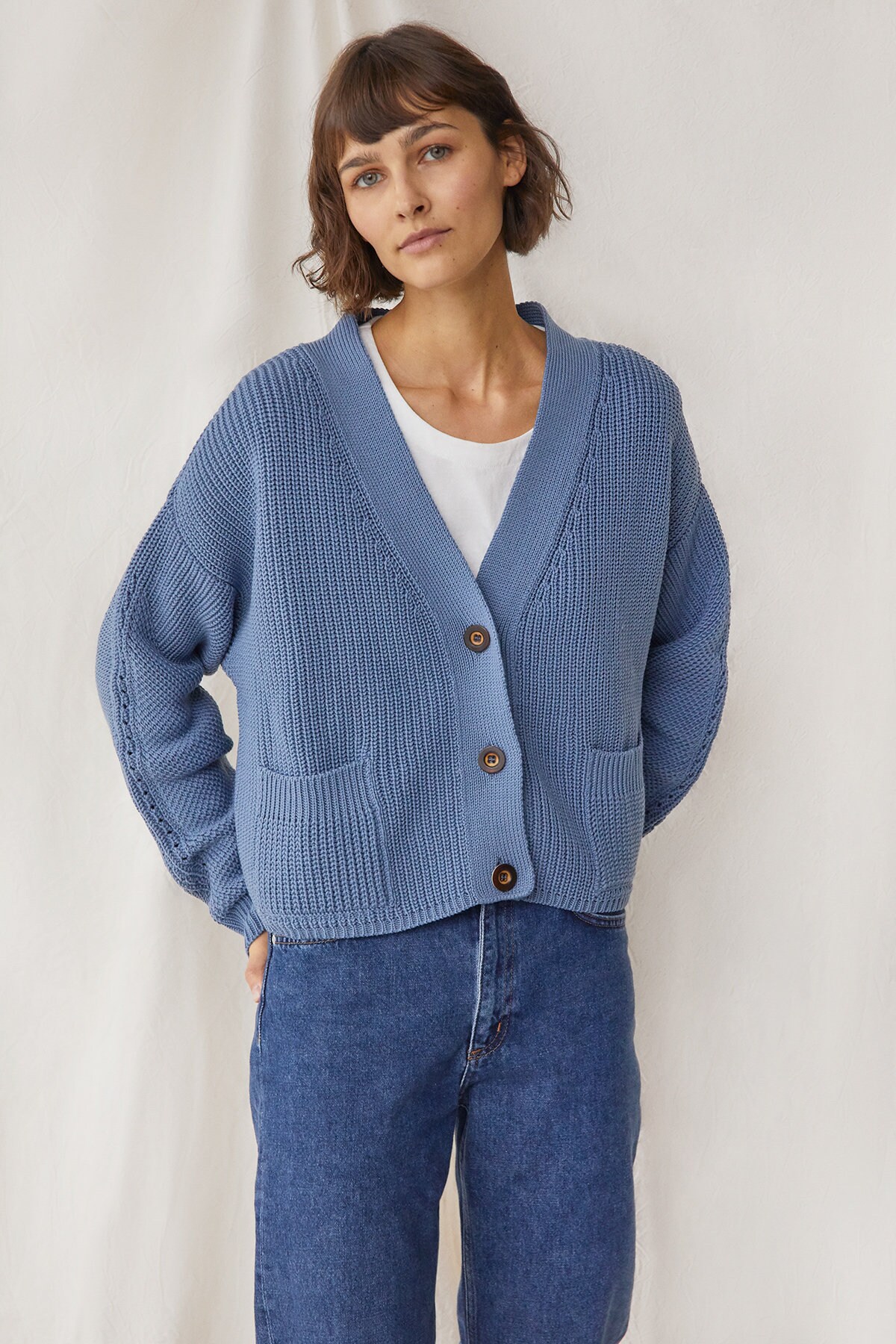 Slouchy Merino Wool Cardigan for Women Perfect Chunky - Etsy