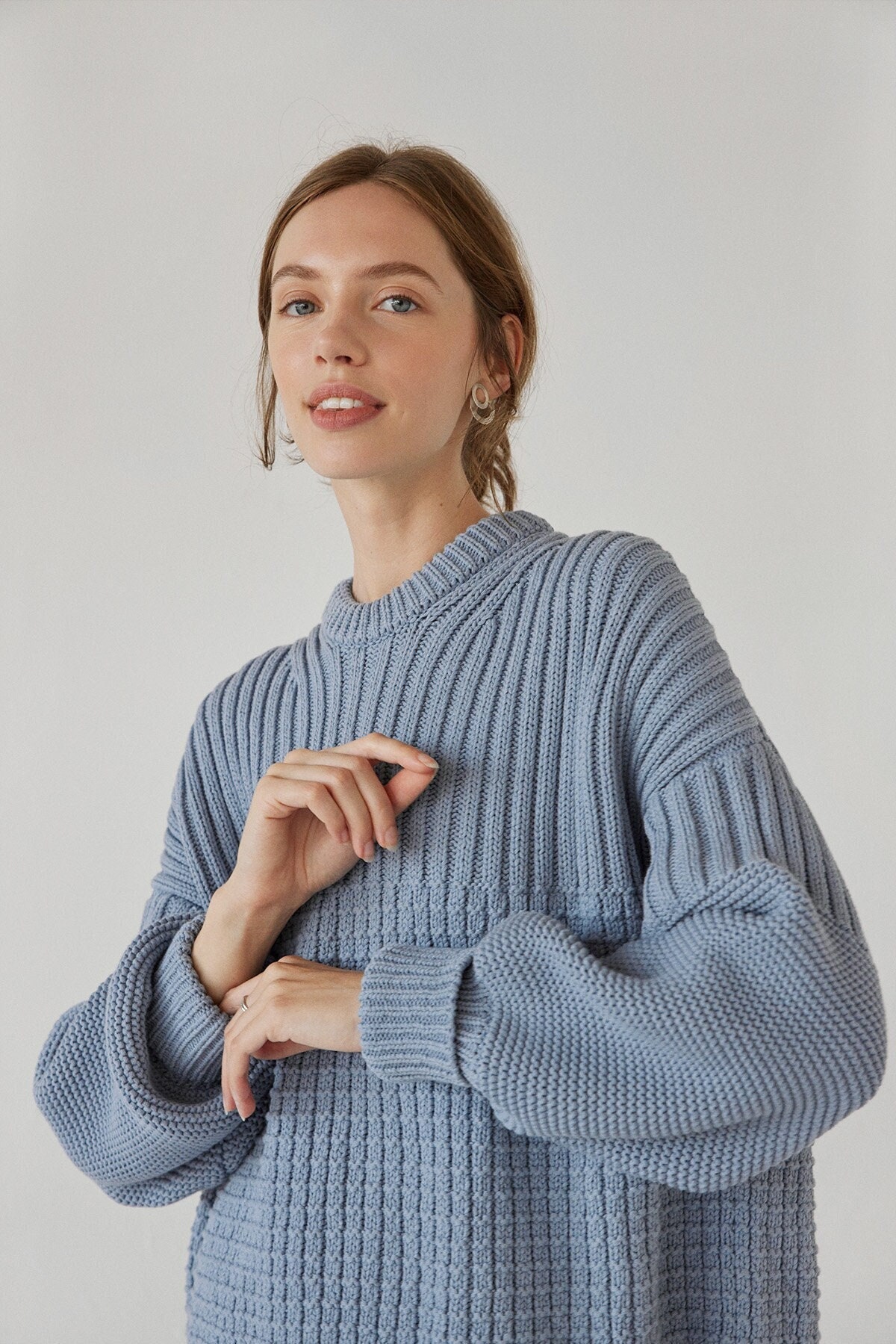 Baby blue oversized jumper 2025