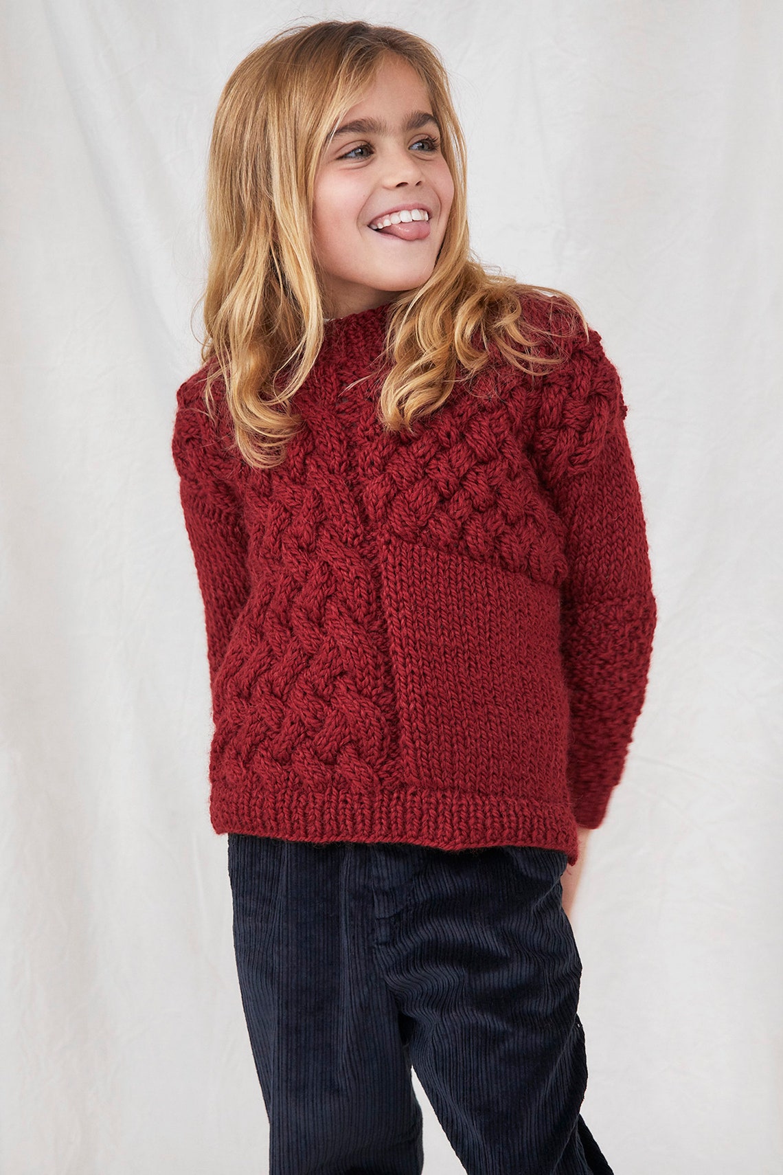 Knit Baby Sweater Kids Cable Knit Baby Wool Alpaca Sweater Etsy