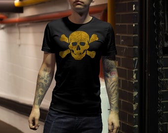 Goldfolie Skull Design: Transparente PNG Datei (Digitaler Download)