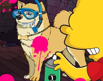 Verunstaltete Crazy Ape Zwinger NFT #005: Profilbild Kunst (Digitaler Download)