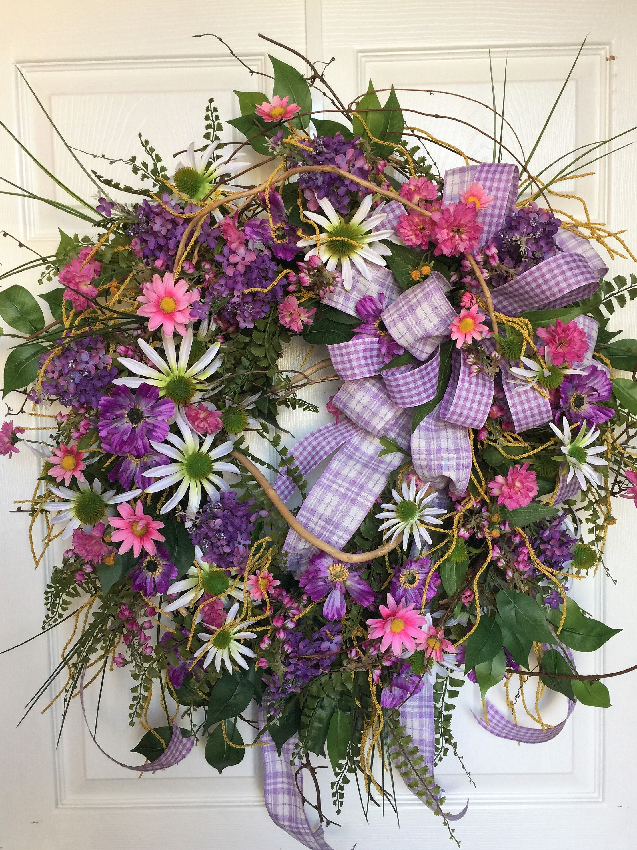 Lg Spring/Summer Wreath Spring/Summer Door Wreath Spring | Etsy