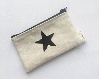 canvas wallet | gift card holder | star pouch | star wallet | stocking stuffer | gifts for her | canvas pouch | gifts for him | card wallet