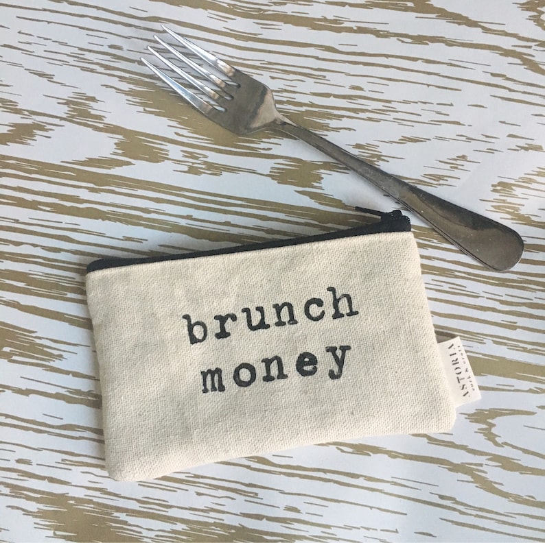 funny wallet coin purse best friend gift card holder canvas wallet brunch money zippered wallet gifts for her small pouch