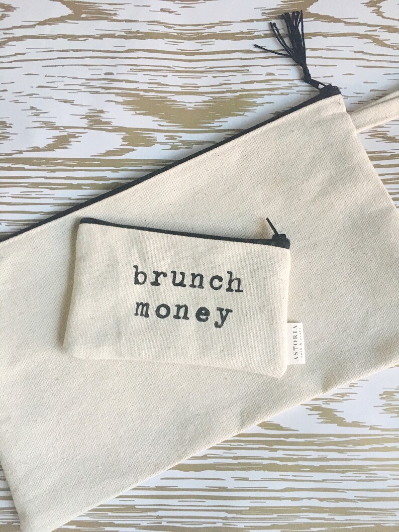 funny wallet coin purse best friend gift card holder canvas wallet brunch money zippered wallet gifts for her small pouch