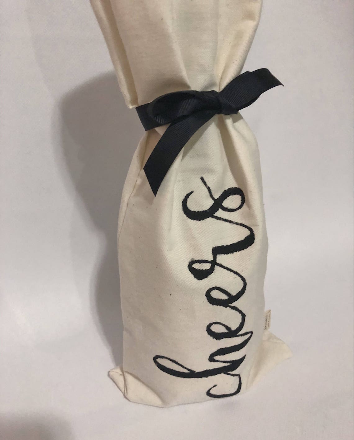 Sac à Vin Marié GIEEU En Coton/Lin - Cordon De Serrage, Cadeau De Mariage Ou Fiançailles, Taille Unique