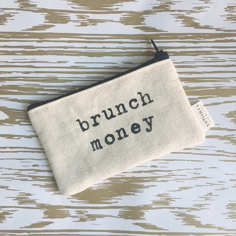 funny wallet coin purse best friend gift card holder canvas wallet brunch money zippered wallet gifts for her small pouch
