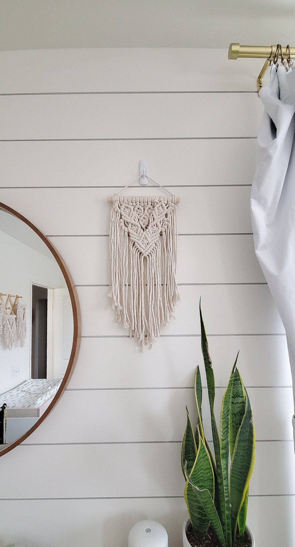 Small Macrame Wall Hangingnursery Macramehandmademacrame Etsy