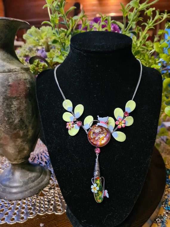 Whimsical statement necklace