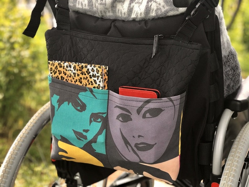 Wheelchair Bag Walker Caddy Etsy