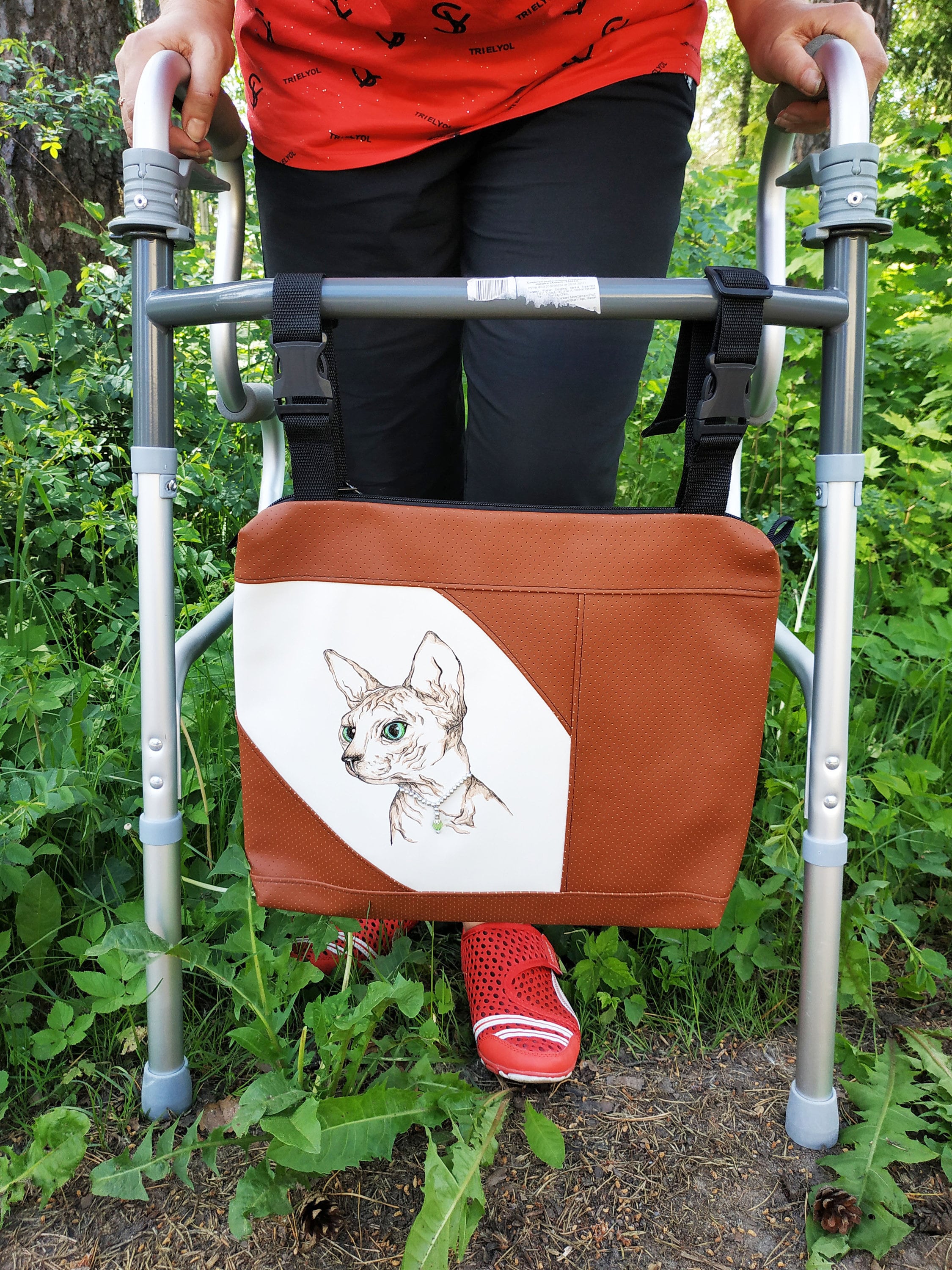 Wheelchair Bag Walker Caddy Powerchair Tote Bag Etsy