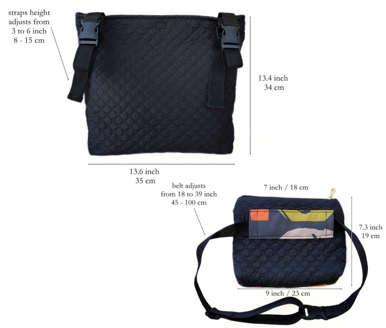 Wheelchair Bag Walker Caddy Etsy