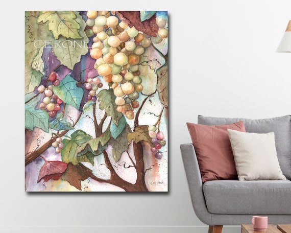 Winegrapes Wine Kitchen Wall Decoration
