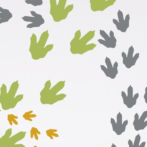 Dino Tracks VINYL Wall Decals Dinosaur Footprints T Rex Etsy