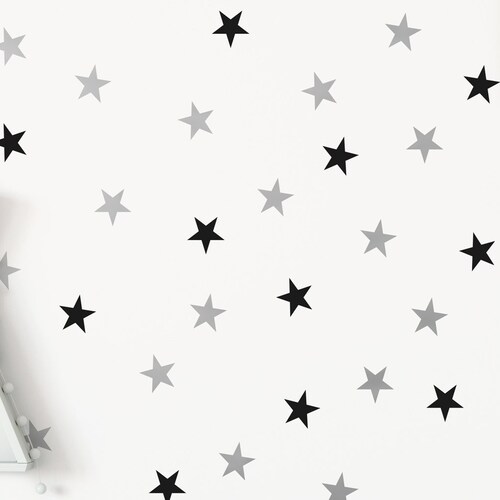 Star Vinyl Wall Decals: Nursery Decor, DIY Confetti Wallpaper