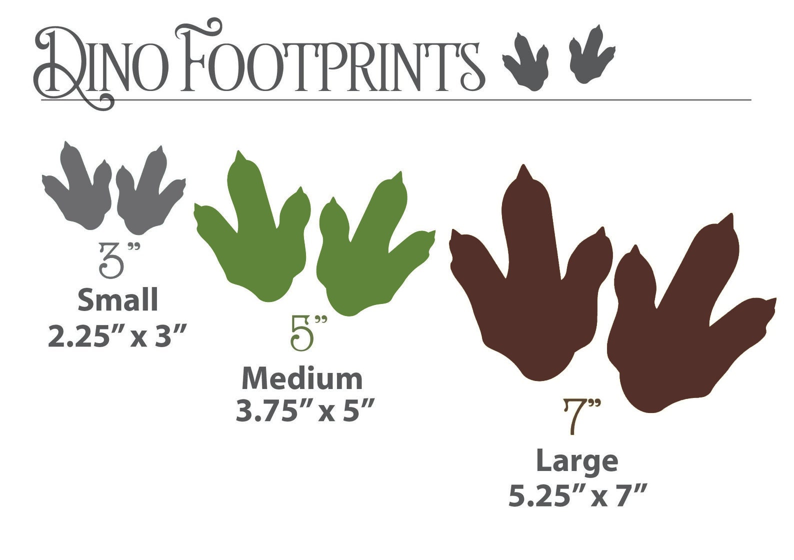 Dinosaur Footprints Wall Decal Dino Vinyl Jurassic Park Kids Etsy Canada