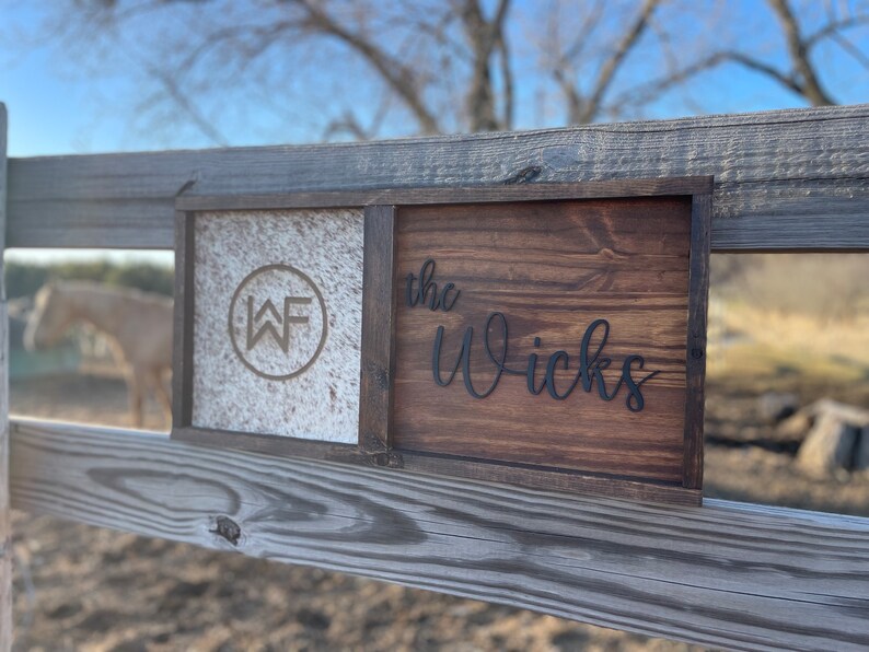 Cowhide Branding Frame, Cowhide Wood Sign, Family Heirloom, Unity