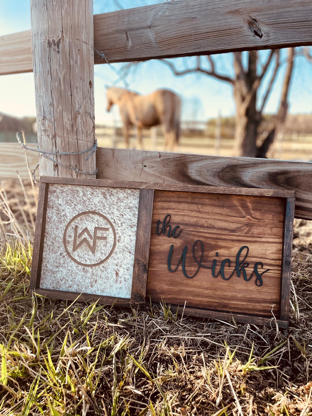 Cowhide Branding Frame, Cowhide Wood Sign, Family Heirloom, Unity