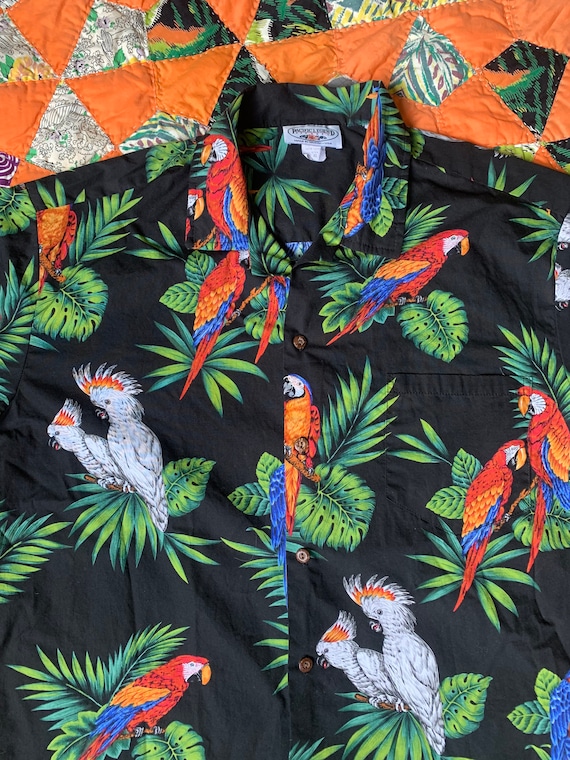 Pacific Legend Apparel Mens XL Parrot Bird Hawaii… - image 3