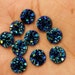 Ocean blue 10mm chunky faux druzy Cabochons 10pcs 