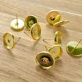 Gold Tone 12mm Earring Cabochon Settings: DIY Jewelry Making - 10pcs