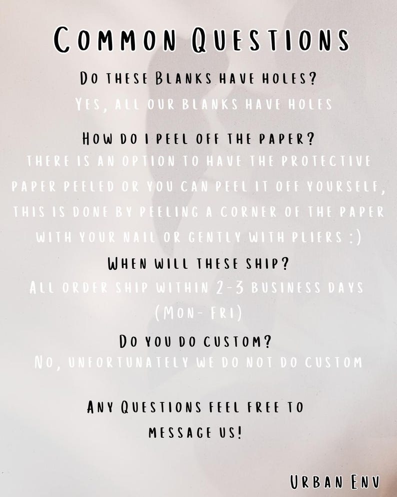 a list of common questions related to shipping and customizing items, with a focus on the shipping process.
