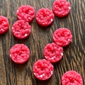 Amaranth 10mm crystal faux druzy Cabochons 10pcs  l Earring making jewelry supplies, Round resin bezel Cabochon DIY supplies