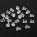 Plastic clear earring backings 25pcs - 4x4mm earring backs 