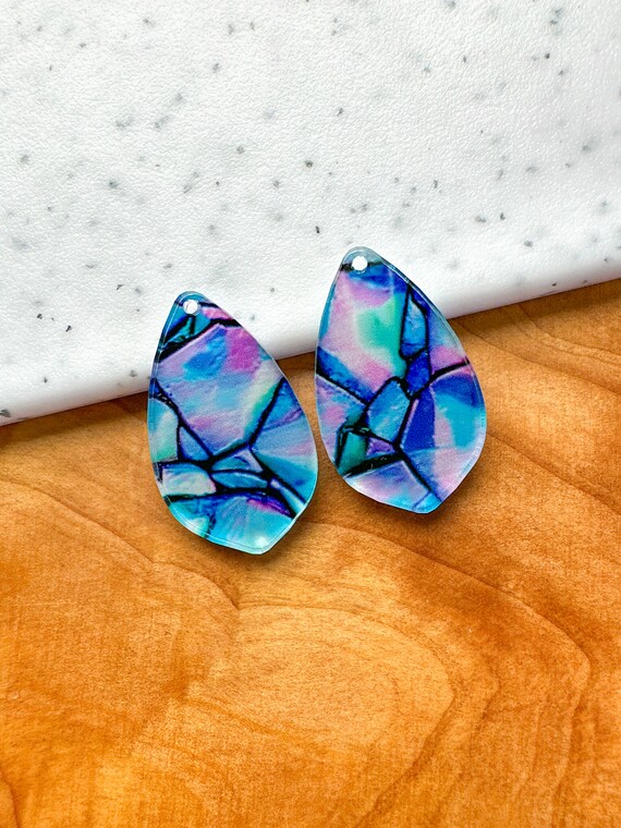 Acrylic earring findings clearance