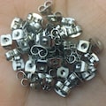 50pcs Stainless Steel Earring Backs - Hypoallergenic Ear Nuts