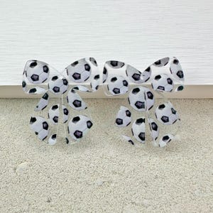 Sports Bow Earring Blanks: Acrylic Pendants (4pcs) image 3