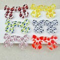 Sports Bow Earring Blanks: Acrylic Pendants (4pcs)