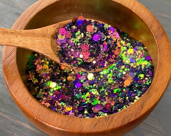 Chunky Glitter Mermaid Mix 30g, 1oz | Chameleon Glitter |  Color Shift Glitter | Nail art | Tumbler Glitter | DIY Craft Supplies