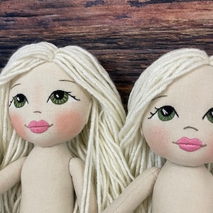 Adorable PDF Doll Pattern, Instant Download, gifts for girls