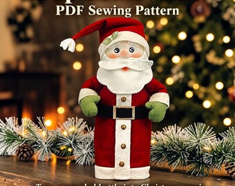 Charming Pop Bottle Santa pattern, Instant PDF download