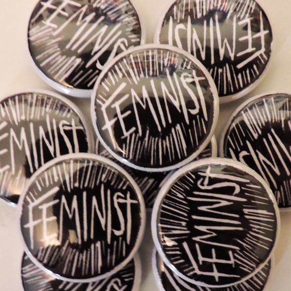 Feminist Pin Badge and Mini Print.