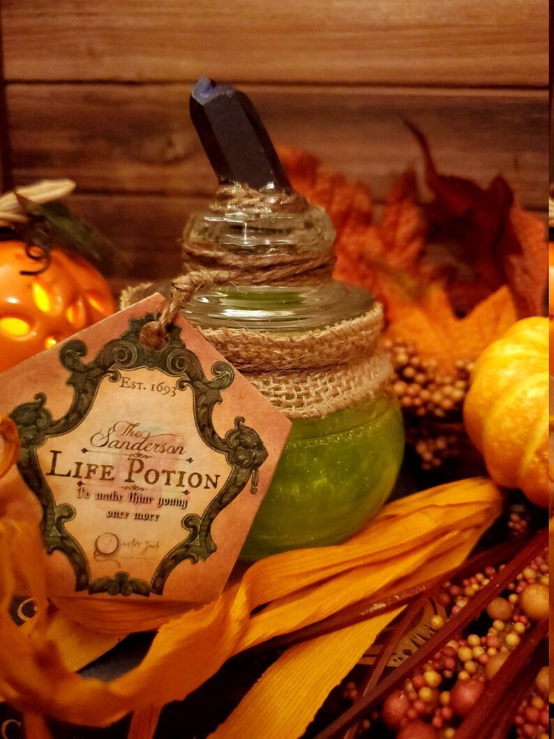 Hocus Pocus Life Potion Magical Halloween Apothecary Jar | Etsy