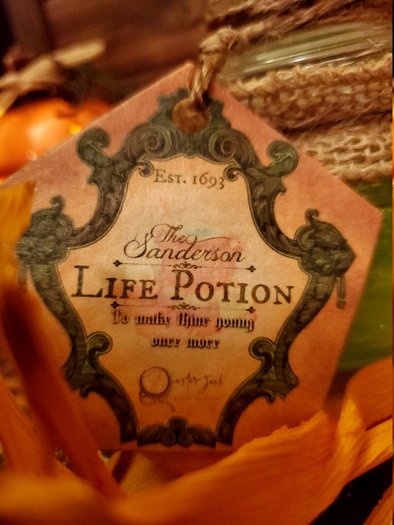 Hocus Pocus Life Potion Magical Halloween Apothecary Jar | Etsy