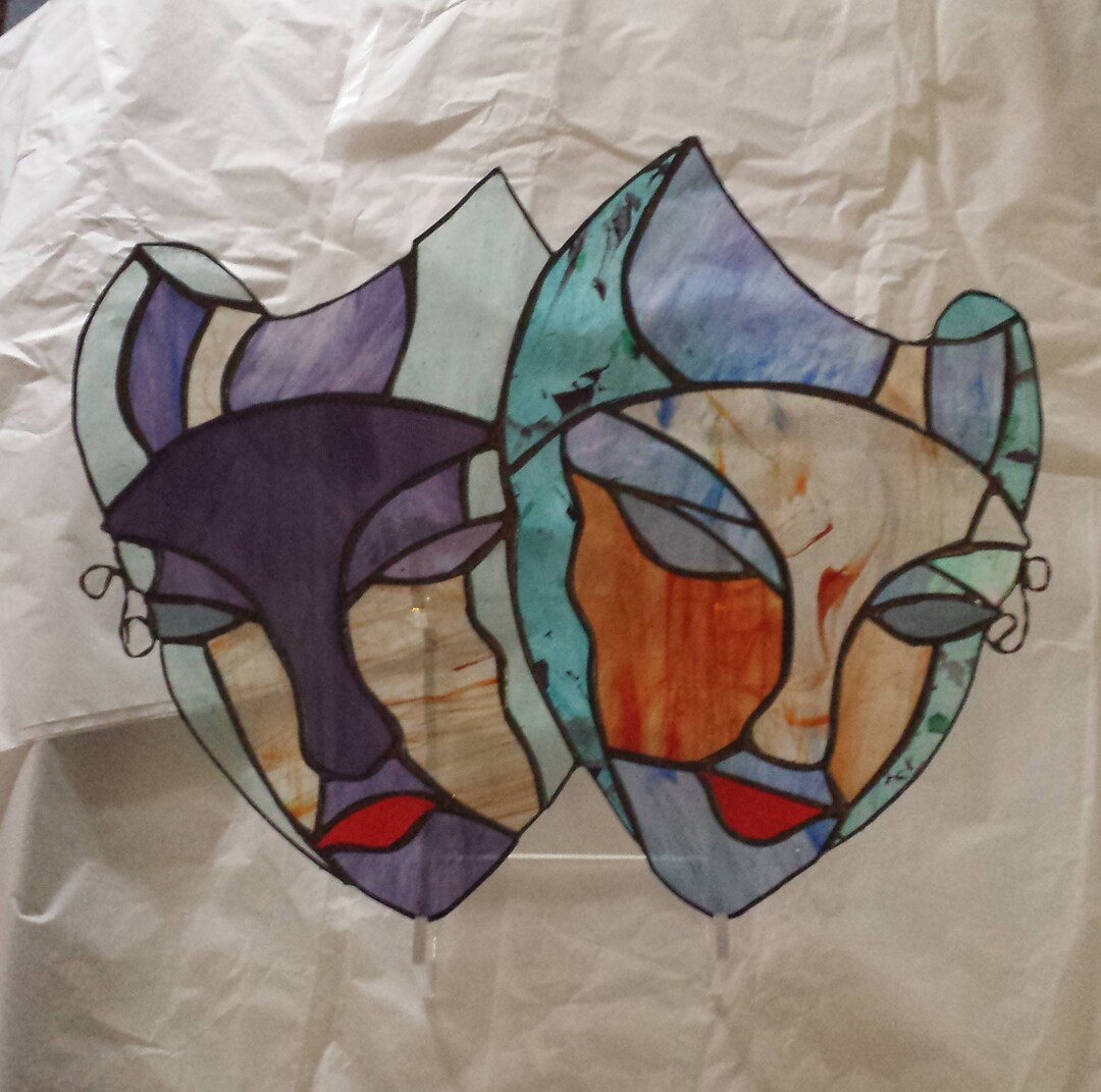 Stained Glass MultiColor Masquerade Masks Etsy Italia