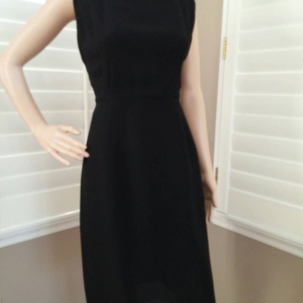 1950's A Mendel Creation Fitted Little Black Dress