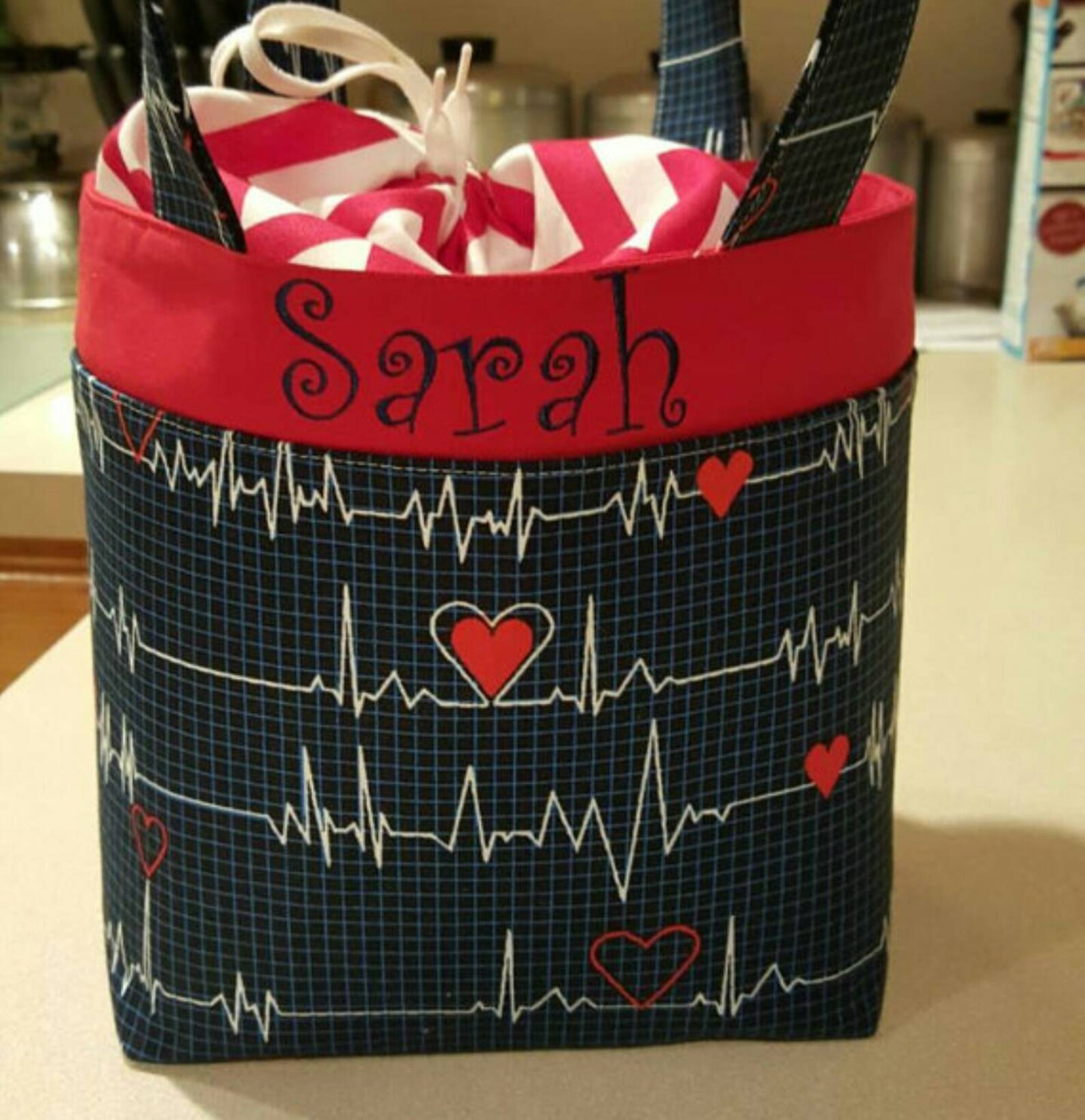Personalized Nurse Lunch Bag with drawstring closure Etsy