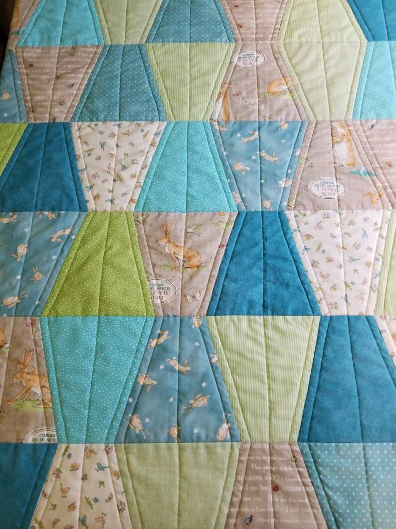 Baby Toddler Quilt made with Guess How Much I Love You fabric Etsy