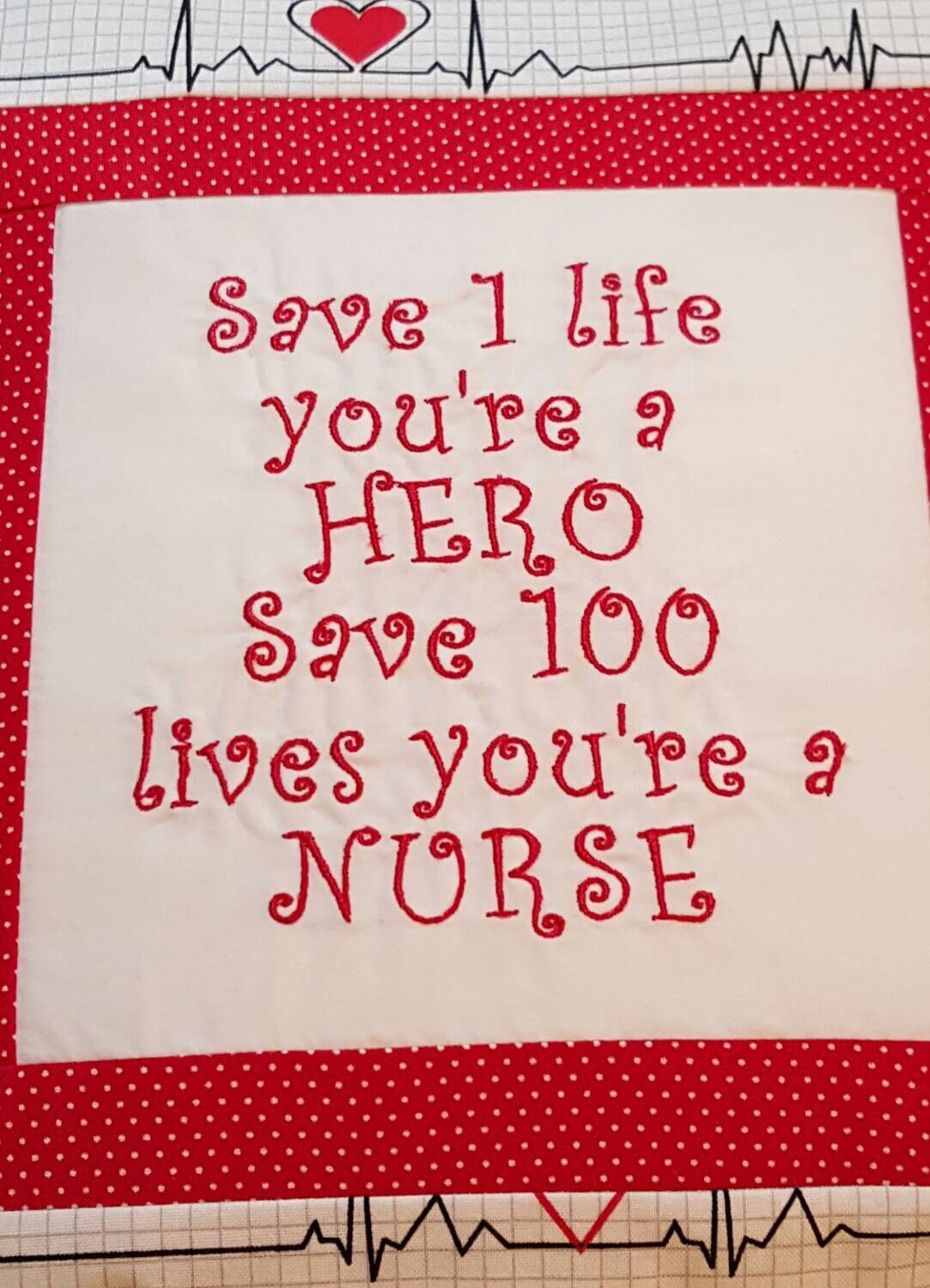 Decorative Nurse Pillow 12 X 12 Or 14 X | Etsy