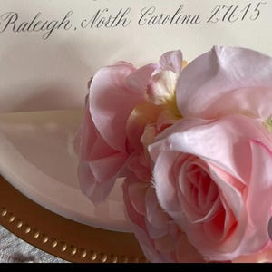 Caligrafía de boda