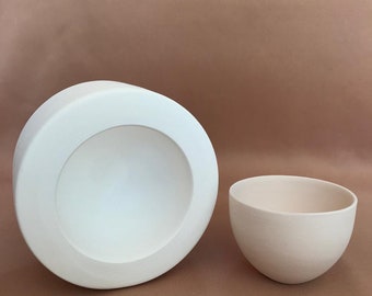 Handleless Cup Plaster Mold for Slip Casting, Mold Making, Ceramic Mold, Casting Mold, EK072